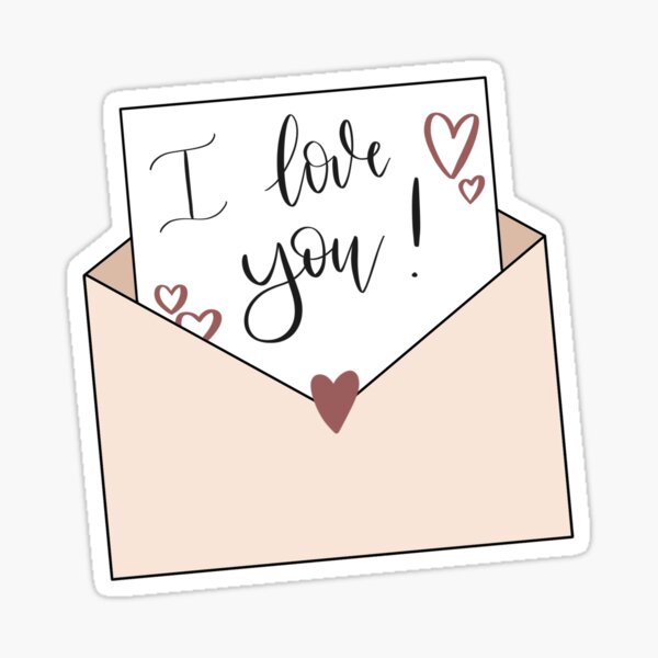 Sent with Love Sticker, Vinyl Envelope Sticker, Mailing Sticker