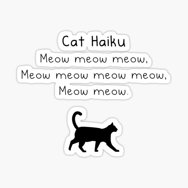 Item preview, Cat Haiku designed and sold by AlanPun.