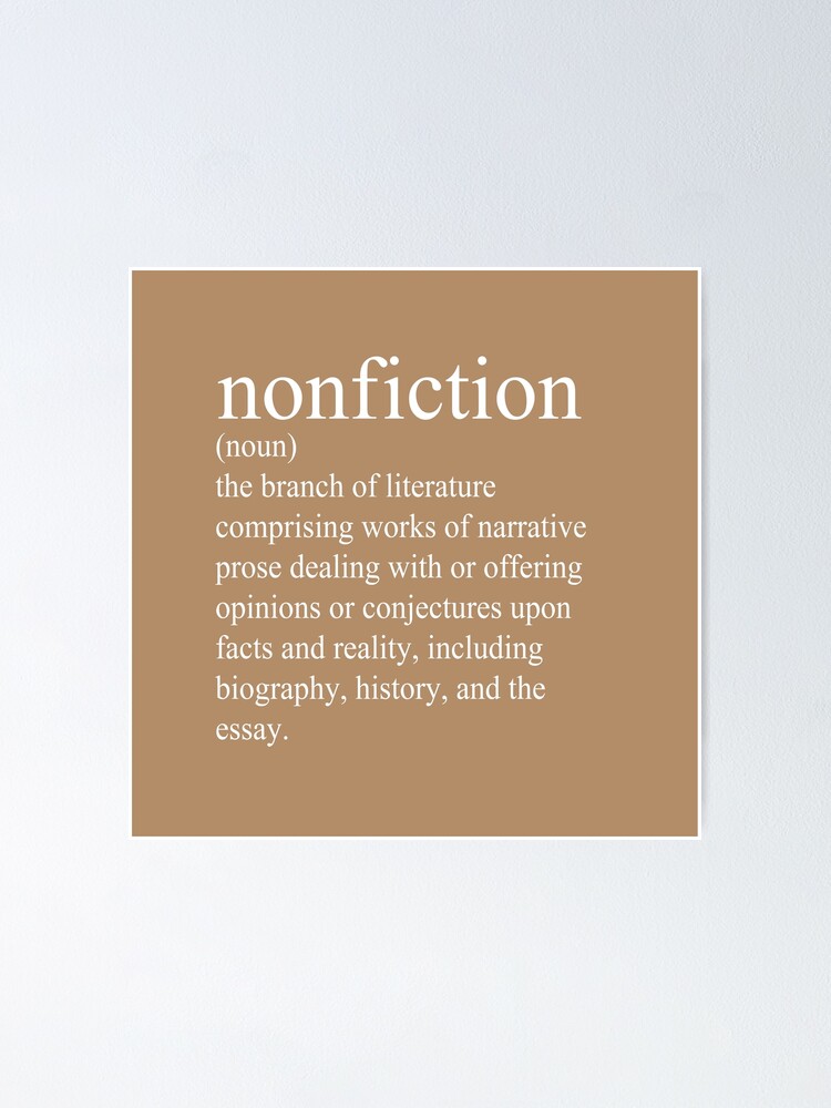 Fiction meaning non What Does