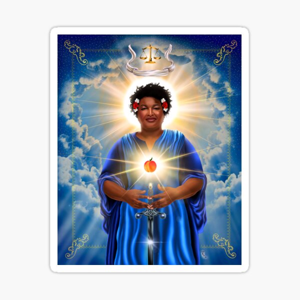 Stacey Abrams: Schutzpatronin der Fairness bei der Abstimmung Sticker