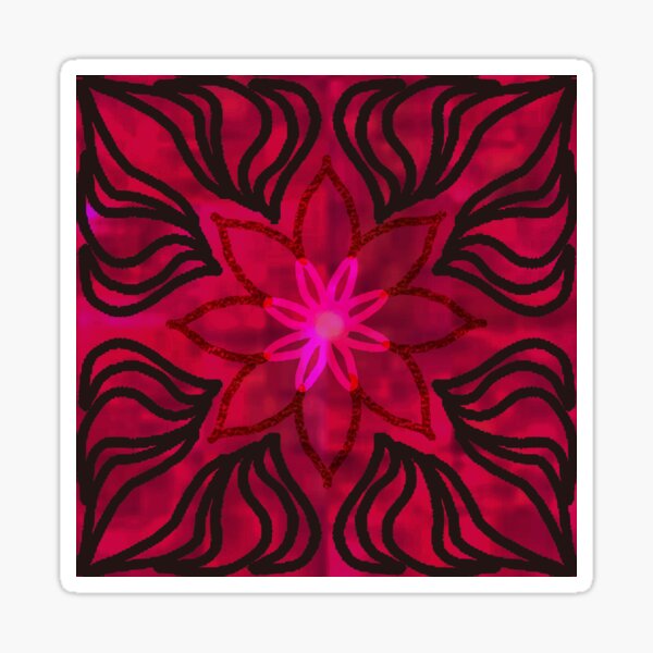 Neon Morrocan Tile Sticker