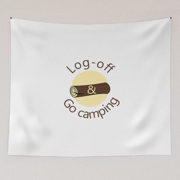 Item preview, Log-off and go camping designed and sold by TKsTees.