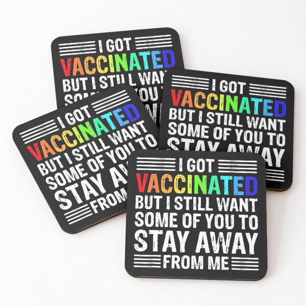 Item preview, Colorful - Vaccinated Funny Vaccine Humor Social Distancing designed and sold by urban-design.