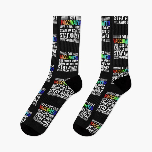 Item preview, Colorful - Vaccinated Funny Vaccine Humor Social Distancing designed and sold by urban-design.