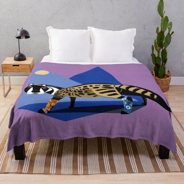 Item preview, African Civet  and wildlife blue moon designed and sold by belettelepink.