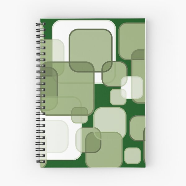 Item preview, Retro Square Bubbles - Green and Dark Green designed and sold by Quooki.