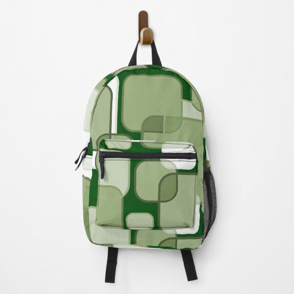 Item preview, Retro Square Bubbles - Green and Dark Green designed and sold by Quooki.