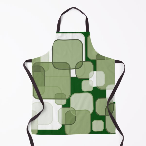 Item preview, Retro Square Bubbles - Green and Dark Green designed and sold by Quooki.