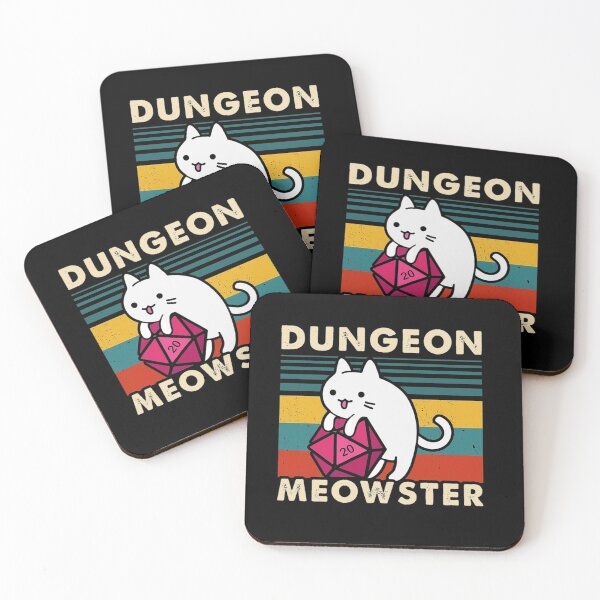Item preview, Dungeon Meowster Funny DnD Tabletop Gamer Cat D20  designed and sold by khangiay2711.