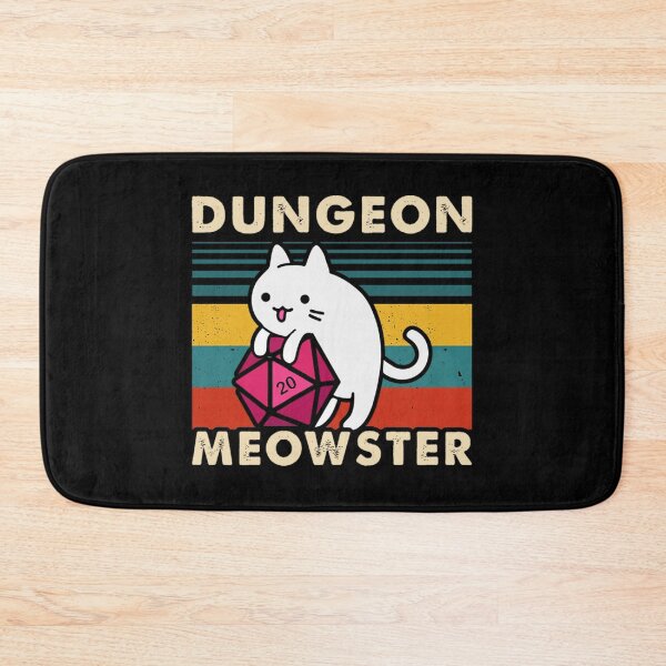 Item preview, Dungeon Meowster Funny DnD Tabletop Gamer Cat D20  designed and sold by khangiay2711.