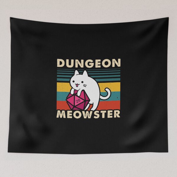 Item preview, Dungeon Meowster Funny DnD Tabletop Gamer Cat D20  designed and sold by khangiay2711.