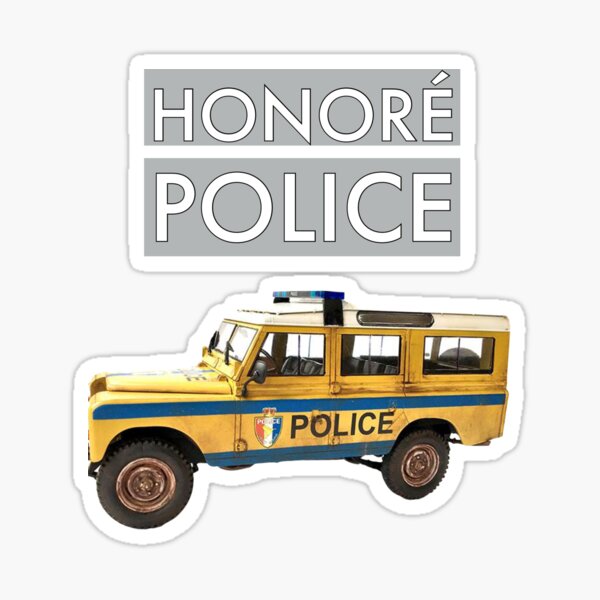 Honore Police BBC Death in Paradise Sticker