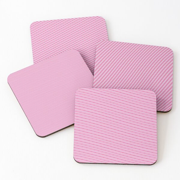 Item preview, Pink White Wide horizontal Stripes designed and sold by Feeling Artsy.