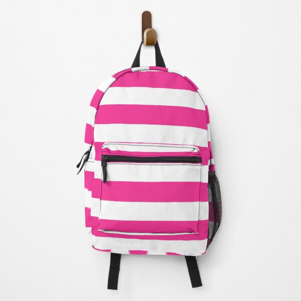 Item preview, Pink White Wide horizontal Stripes designed and sold by Feeling Artsy.