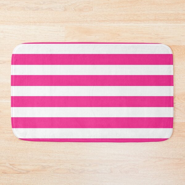 Item preview, Pink White Wide horizontal Stripes designed and sold by Feeling Artsy.