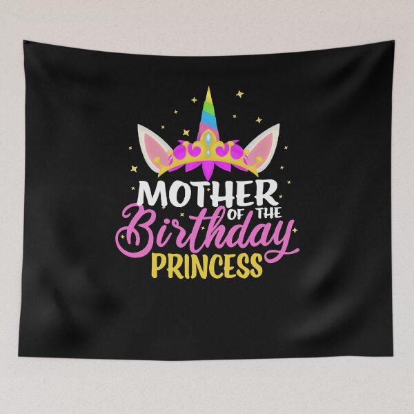Item preview, Mother Of The Birthday Princess Girl Unicorn Diadem Birthday designed and sold by RJ-Art.