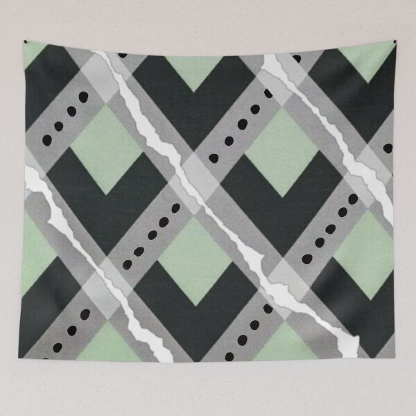 Item preview, Modern Argyle Pattern - Mint green, back and white designed and sold by Joejo19.