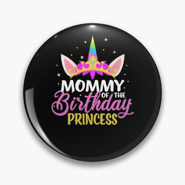Item preview, Mommy Of The Birthday Princess Girl Unicorn Diadem Birthday designed and sold by RJ-Art.