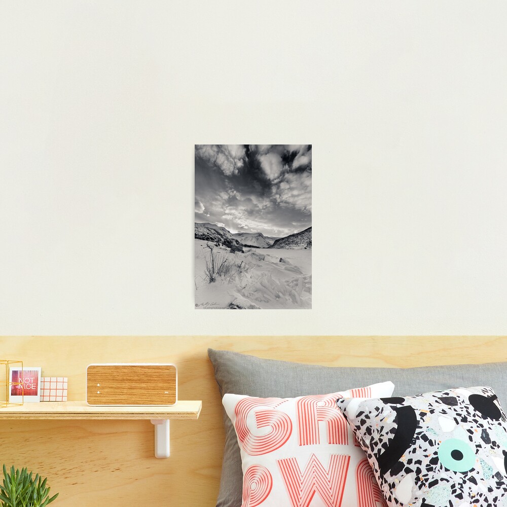 Frozen Llyn Ogwen Photographic Print