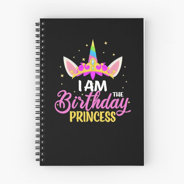 Item preview, I Am The Birthday Princess Girl Unicorn Diadem Birthday designed and sold by RJ-Art.