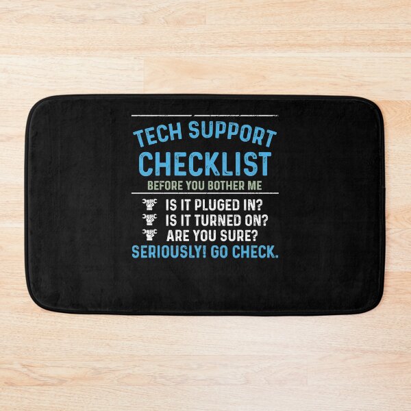 Item preview, Tech Support Checklist Befor You Bother Me - Funny Best Gift Ideas For Birthday Fathers Day Men Friend Technology designed and sold by NDTStore.