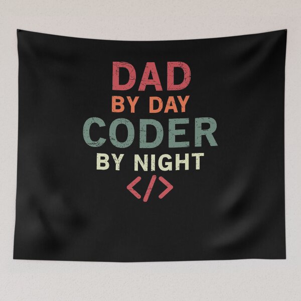 Item preview, Mens Dad By Day Coder By Night - Funny Best Gift Ideas For Coder Code Lover Fathers Day Programer Developer designed and sold by NDTStore.