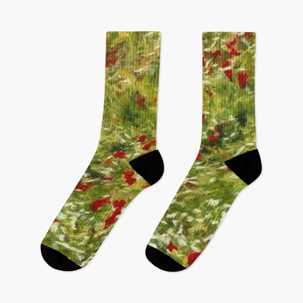 Item preview, Poppies Pointillism Style Abstract Art designed and sold by taiche.