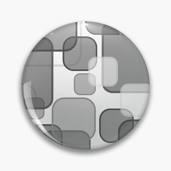 Item preview, Retro Square Bubbles - Grey and White designed and sold by Quooki.