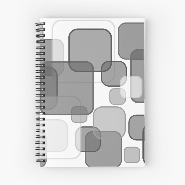 Item preview, Retro Square Bubbles - Grey and White designed and sold by Quooki.