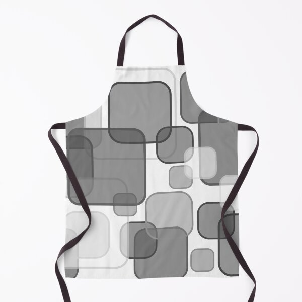 Item preview, Retro Square Bubbles - Grey and White designed and sold by Quooki.