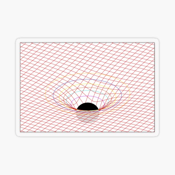 Induced Spacetime Curvature, General Relativity Transparent Sticker