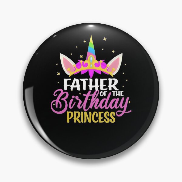 Item preview, Father Of The Birthday Princess Girl Diadem Unicorn Birthday designed and sold by RJ-Art.