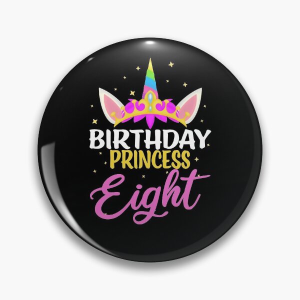 Item preview, 8 Years Old Birthday Princess Girl Unicorn Diadem Birthday designed and sold by RJ-Art.