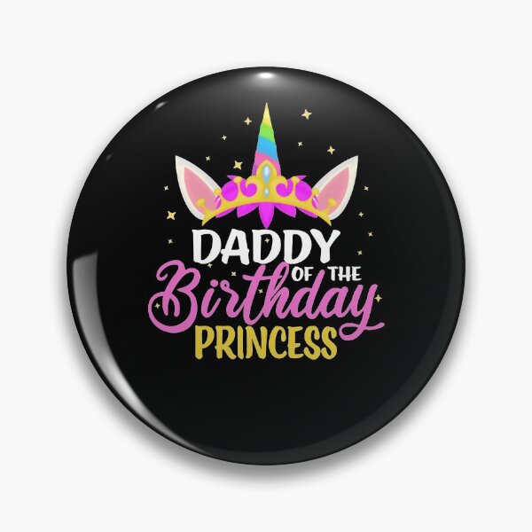 Item preview, Daddy Of The Birthday Princess Girl Diadem Unicorn Birthday designed and sold by RJ-Art.