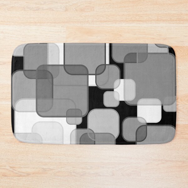 Item preview, Retro Square Bubbles - Grey and Black designed and sold by Quooki.