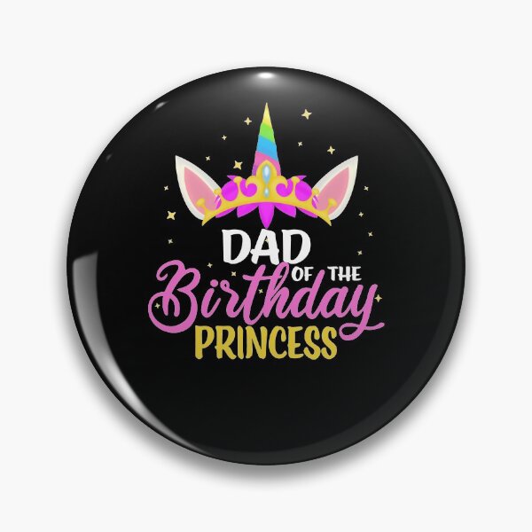 Item preview, Dad Of The Birthday Princess Girl Diadem Unicorn Birthday designed and sold by RJ-Art.