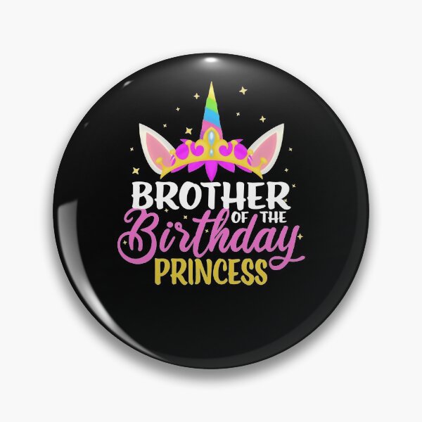 Item preview, Brother Of The Birthday Princess Girl Unicorn Birthday designed and sold by RJ-Art.