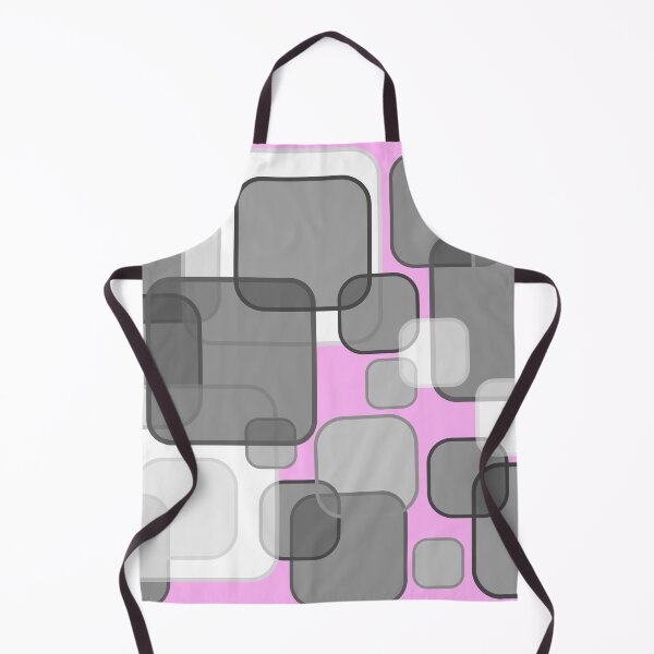 Item preview, Retro Square Bubbles - Grey and Pink designed and sold by Quooki.