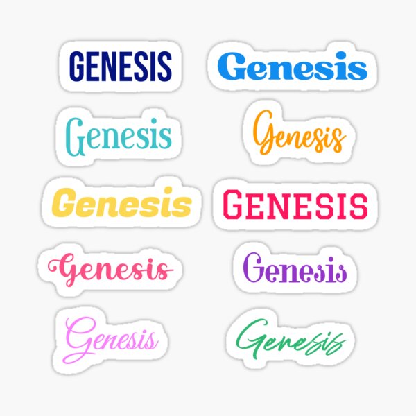 Pegatina «Génesis Nombres para bebés únicos para niñas Regalo