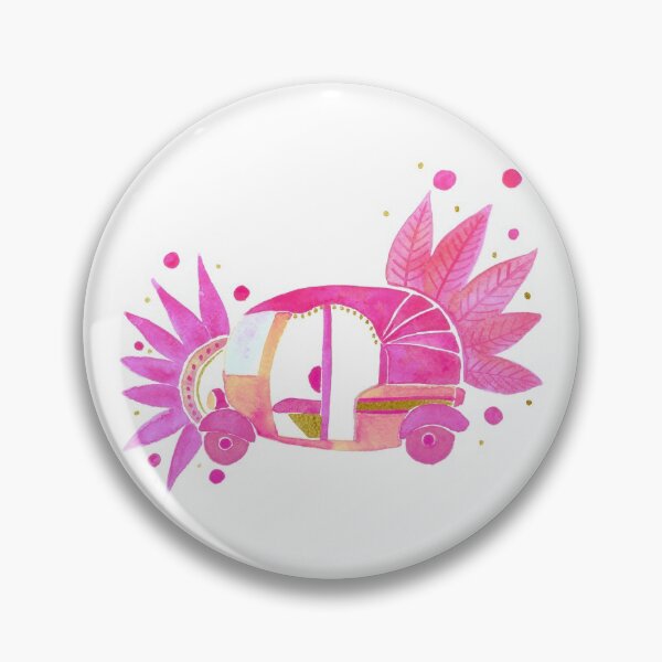 Item preview, Pink and gold Groovy Rickshaw designed and sold by Home Cyn Home.