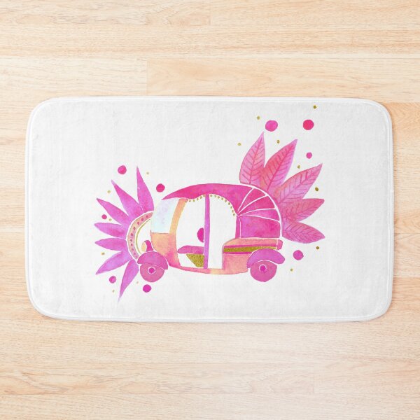 Artikelvorschau, Groovige Rikscha in Pink und Gold entworfen und verkauft von Home Cyn Home.