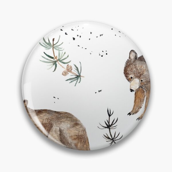 Item preview, Bear and fish designed and sold by Petit Faon Prints.