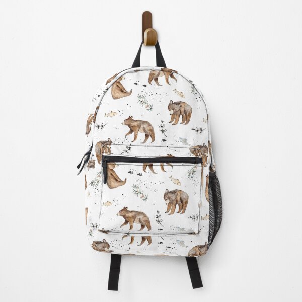 Item preview, Bear and fish designed and sold by Petit Faon Prints.