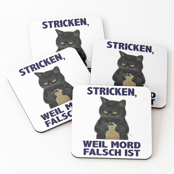 Item preview, BLACK CAT STRICKEN WEIL MORD FALSCH IST designed and sold by Cameron50419.