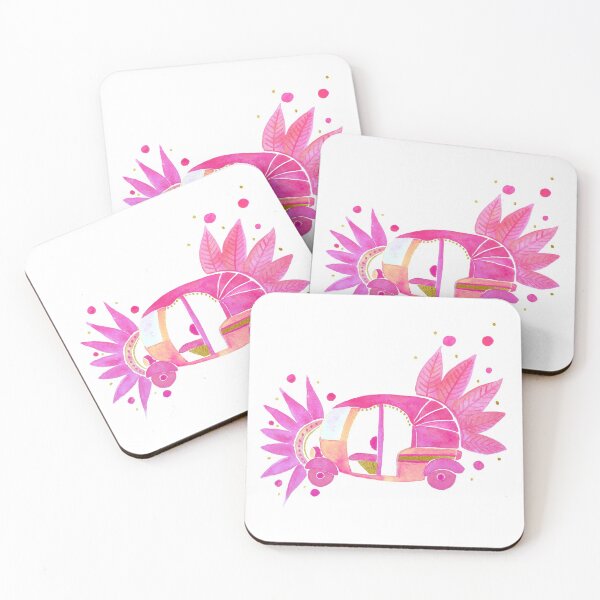 Item preview, Pink and gold Groovy Rickshaw designed and sold by Home Cyn Home.