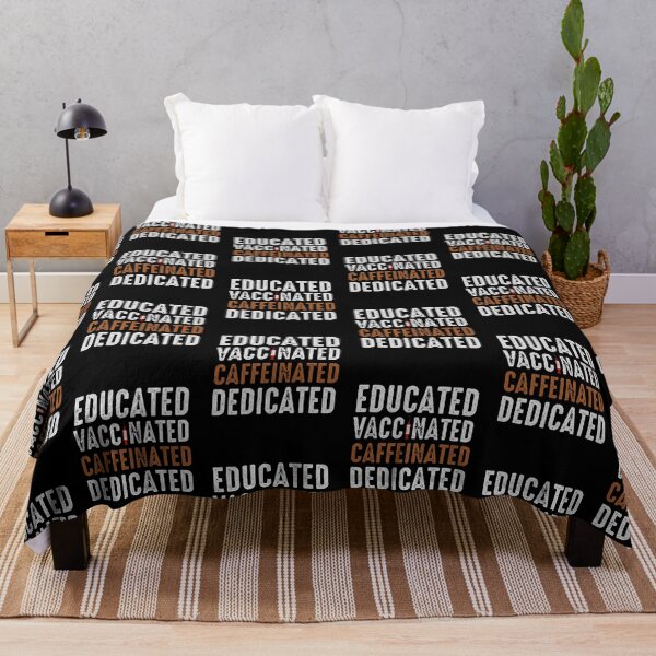 Item preview, Educated Vaccinated Caffeinated Dedicated - Funny Doctor & Nurse Coffee designed and sold by urban-design.