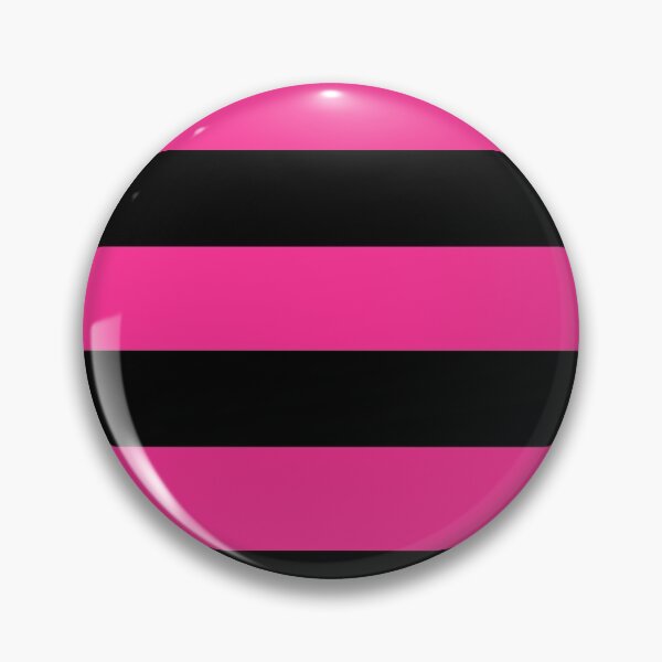 Item preview, Pink Black Wide horizontal Stripes designed and sold by Feeling Artsy.