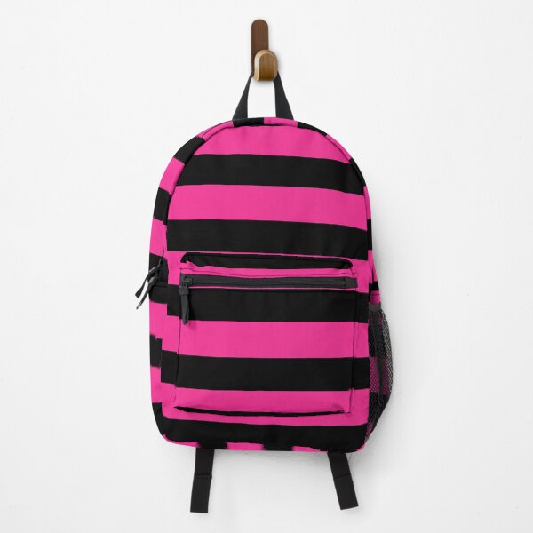 Item preview, Pink Black Wide horizontal Stripes designed and sold by Feeling Artsy.
