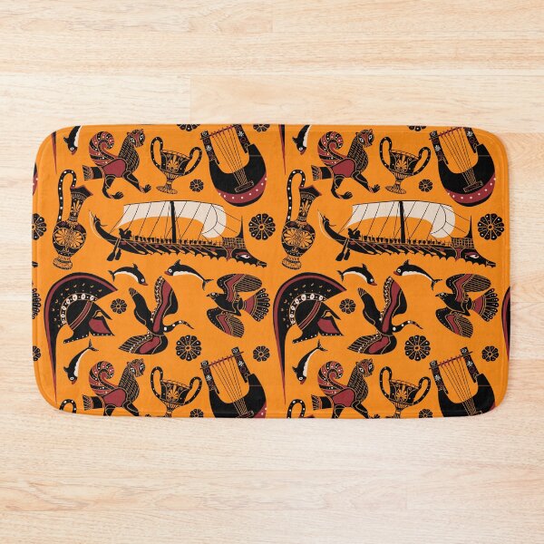 Item preview, Ancient Greek Black Figure Pottery Pattern designed and sold by AlexanderPetela.