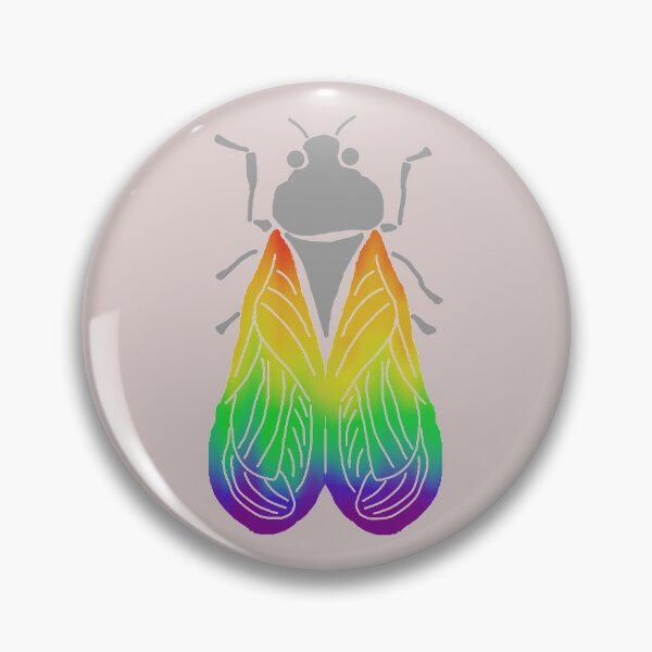 Item preview, Rainbow-Winged Cicada designed and sold by LochNestFarm.